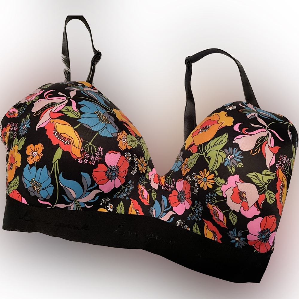 Victorias Secret PINK Wear Everywhere Wireless Lightly Lined Bra 34DD